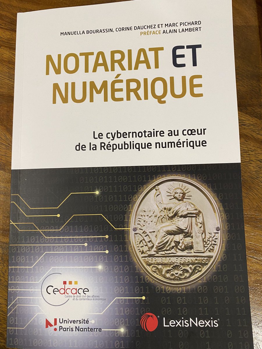BourassinM's tweet photo. Parution rapport de recherche #notariat et #numerique Merci pour leur soutien indéfectible: IERDJ @Notaires_92 labo Cedcace, @JCP_N @LexisNexisFr Merci à @alainlambert pour sa préface. Merci aux universitaires et notaires de l’équipe not. Me Thomas, Scoriels et @BlanchetX https://t.co/DSsQOt9YmA