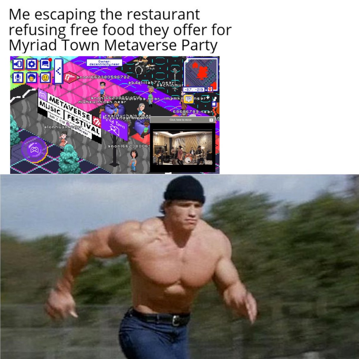 rcane_'s tweet photo. @NearMemeDaily @myriad_social @Danny_MyriadSoc @decentricity @FlyingRhinoWeb3 @cryptomemes24 @Arthat_ @shreyaoldsoul @Tanwar444 https://t.co/XR0Uo0zaMQ