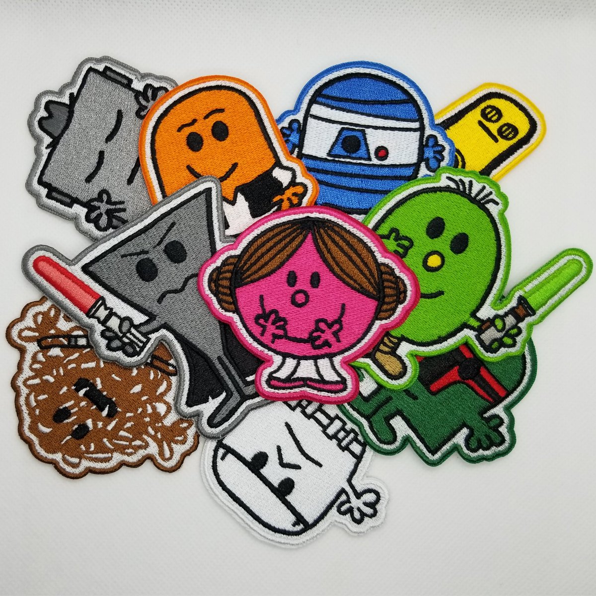 StarWarsJoshua's tweet photo. THE ADVENTURES OF MR. HERO &amp; LITTLE MISS REBEL collectible patches are available now!
https://t.co/qPBEg1txPf
Mr. Hero &amp; Little Miss Rebel
Mr. Solo &amp; Mr. Rawr
Mr. Protocol &amp; Mr. Dee Too
Mr. Mean &amp; Mr. Clumsy
Mr. Hunter &amp; Mr. Sleepy
#StarWars #MrMen #LittleMiss #MrMenLittleMiss https://t.co/Kl0MBssIAv