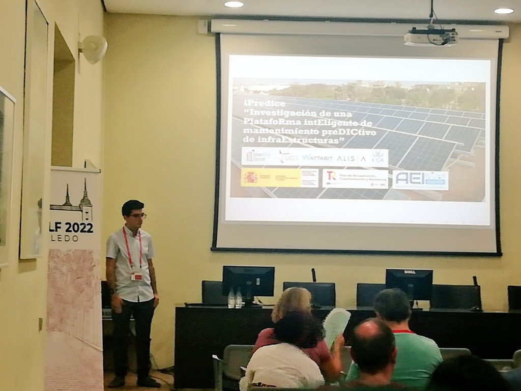 MCIS_Cadiz's tweet photo. La penúltima charla del día es de Fernando Chacón de @univcadiz en el @estylf2022 presentado los resultados enmarcados en el proyecto #iPredice con @AliseaEsco @smartcityclust @WATTABIT @GENPuertoReal https://t.co/2X0vjN1tOl