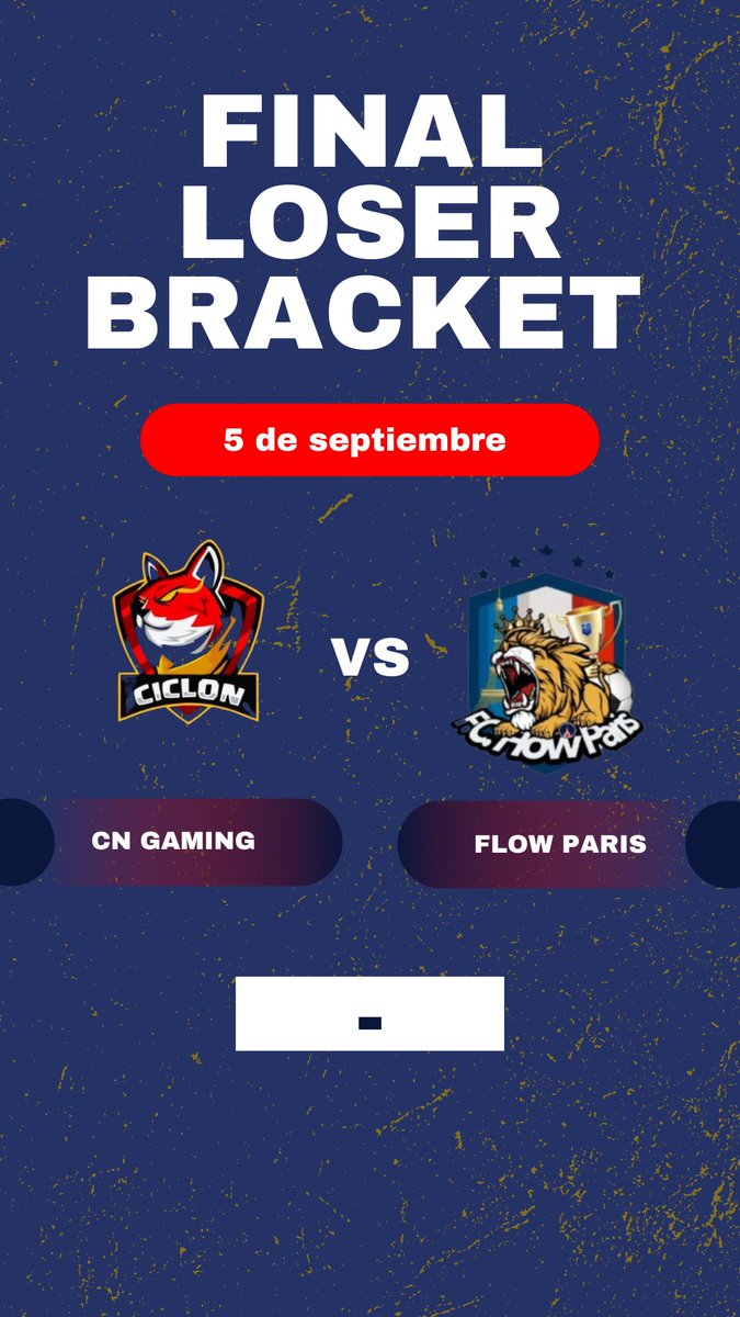 Llego la hora de la verdad, llego la hora de la final del loser Bracket, suerte a ambos equipos!!