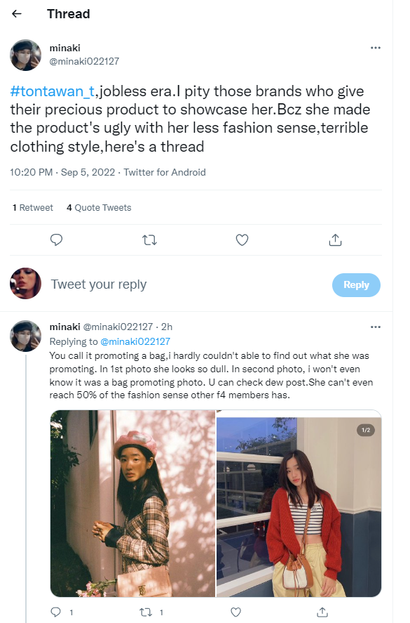 ItafvshiTruther's tweet photo. Begging for attention by making a whole ass hate-thread on someone you claim to be "jobless" and "ugly" when you're the one wasting your time like this proving you're the one whose jobless lol. Anyway you do you and be a jealous bitch my girl gonna continue slaying💅 #FREETU https://t.co/jXpnPPlayj