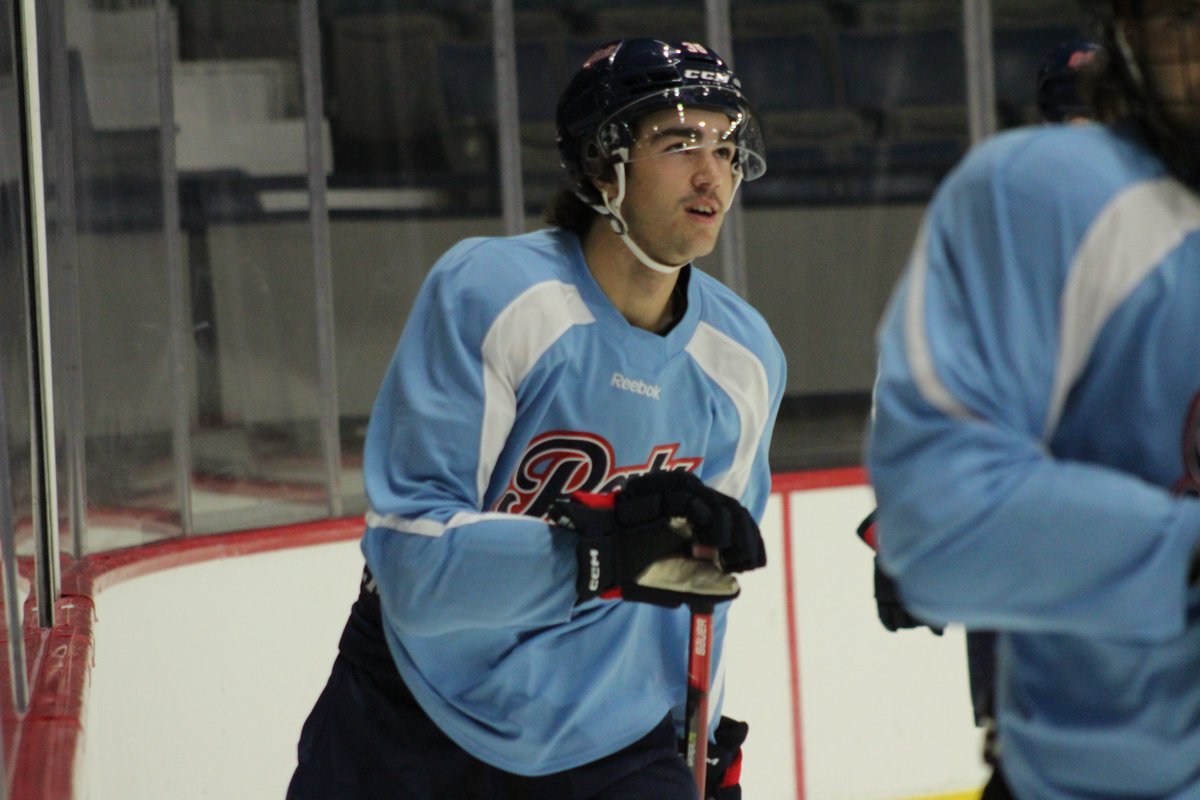 WHLPats's tweet photo. ROOKIE GAME FINAL: Blue 6, Red 2

Team Blue Goals🚨
Barnett (3), Suzdalev (2), McEachern

Team Red Goals🚨
Cobe Perlinger, Cam Perlinger 

Tomorrow is our Blue vs. White game at 6pm inside the Brandt Centre! 

#ItsGoTime | #PatsTrainingCamp https://t.co/3sky9N1xtM
