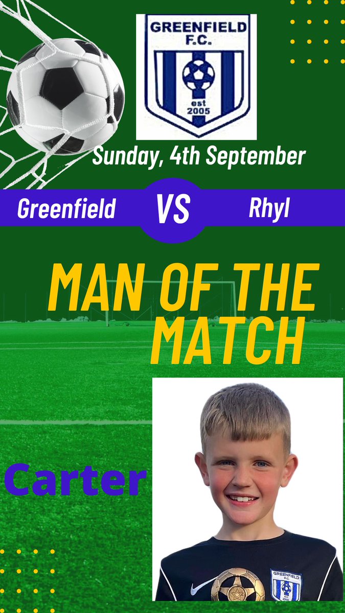 On Sunday the boys had a tough test against a Rhyl team who had many skilled acadamy players.They held their own and shown great improvement after the first quarter.Unfortunately we suffered a defeat but the kids will have learnt a lot from it. MOTM went to Carter, Well Done 👏