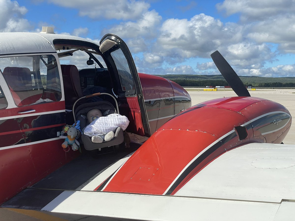 bKoebbe's tweet photo. @Sportys Future pilot on board for this weekend’s trip https://t.co/cmv3XSQrV4