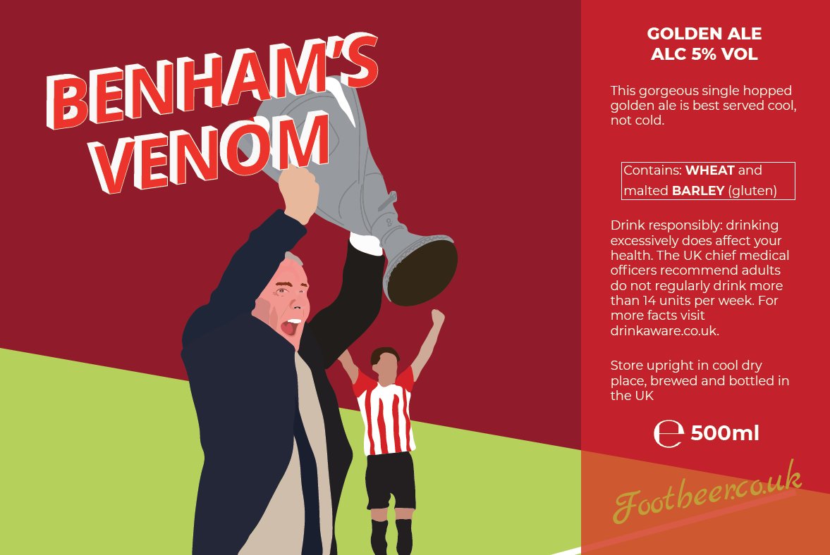 Welcome to the family (by popular demand it has to be said) #BrentfordFC #BenhamsVenom
5% Golden Ale available on the website tomorrow 🐝