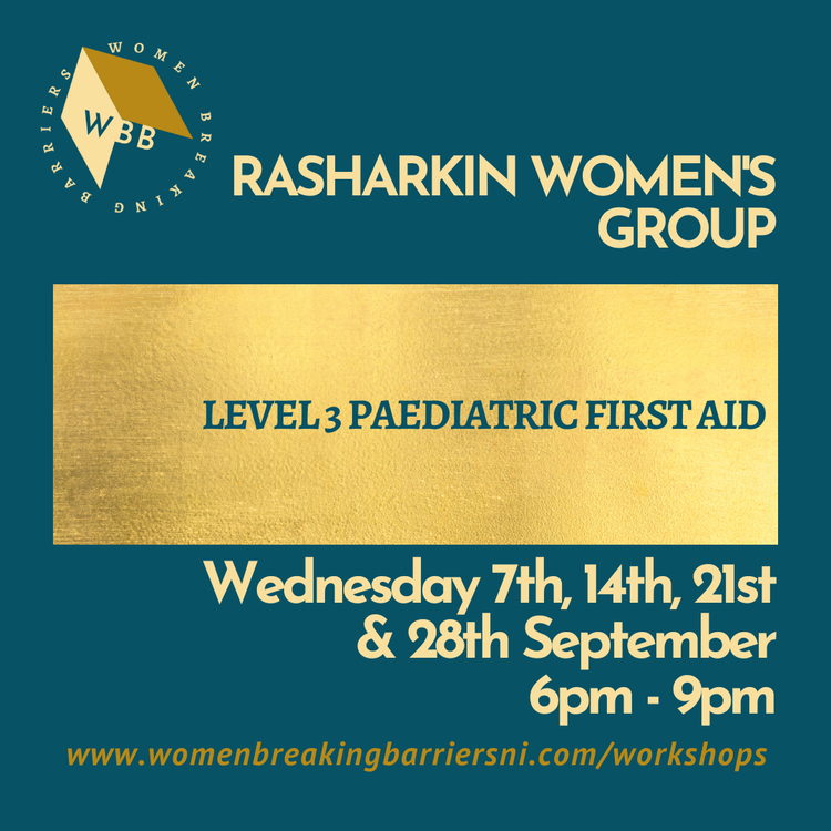 BarriersNi's tweet photo. Rasharkin Women- we are coming your way!  Gain a lifesaving skill and qualification in Paediatric First Aid.....for FREE.  Find out more and sign up now on our website. #rasharkin #antrim #firstaid https://t.co/bCNxvTzw8H