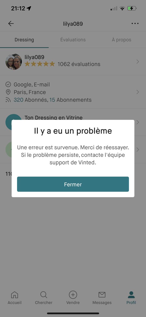 lilya089's tweet photo. Hello @vinted @Vintedfrance est ce normal que l’application beug quasi tous les soirs 🤦🤦🤦 vos boost sont pas gratuits c’est dès ventes loupées ça https://t.co/a9BmqPNpnp