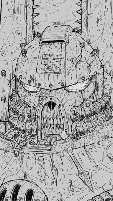 drew a Khorne Berzerker from memory 