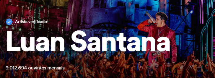 chartsluan's tweet photo. 📈 || Que momento ele vive! @luansantana ultrapassou a marca de 9 milhões de ouvintes mensais no spotify. É a primeira vez, desde o início da era digital, que o cantor atinge esse feito. https://t.co/hYOyEueP89