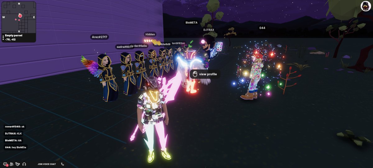 Running into <a href="/DJTRAXNFT/">TRAX & DJ T-RAX</a> taking a photoshoot of some cult line-up was not what i was expecting today. only in DCL

@Wagmi_ICE <a href="/DecentralGames/">Decentral Games</a>
 <a href="/decentraland/">Decentraland</a> @044_DCL @osbvmt