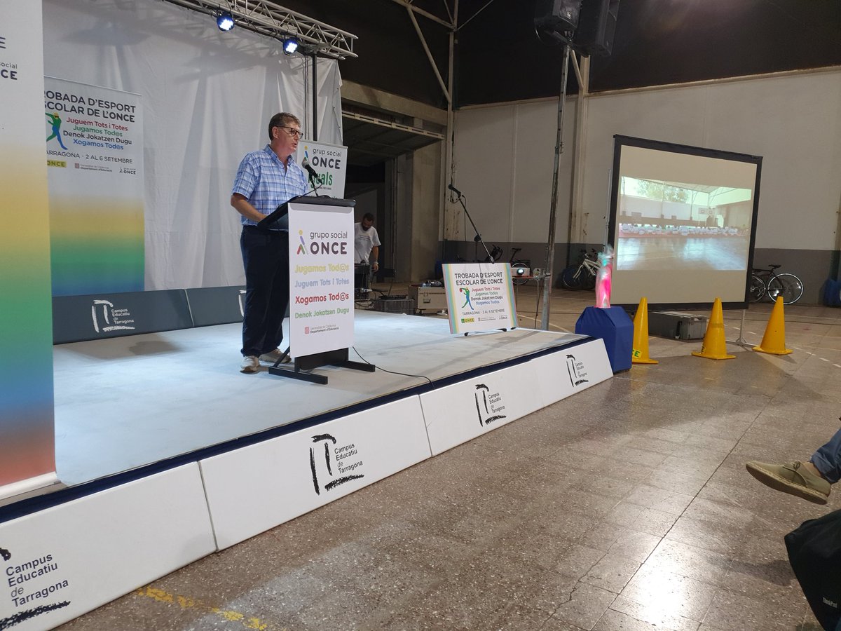 Acte de cloenda de la Trobada d'Esport Escolar de l'ONCE. Han estat uns dies per compartir valors a través de l'esport inclusiu.