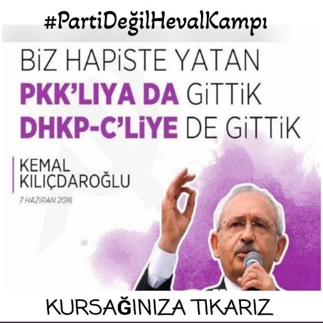 Bunu hangi şehit annesine anlatabilecek ve helallik alabileceksin battıkca batıyordu battıkca batıyordu esfeli safiline kadar.
#PartiDeğilHevalKampı 
KURSAĞINIZA TIKARIZ