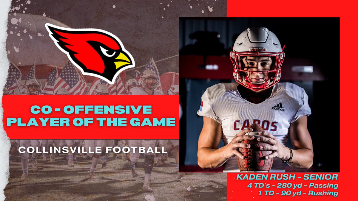 CVilleCardsFB's tweet photo. Week #1 CO-Offensive Player of the Game 💯 https://t.co/i3KV0y6jia