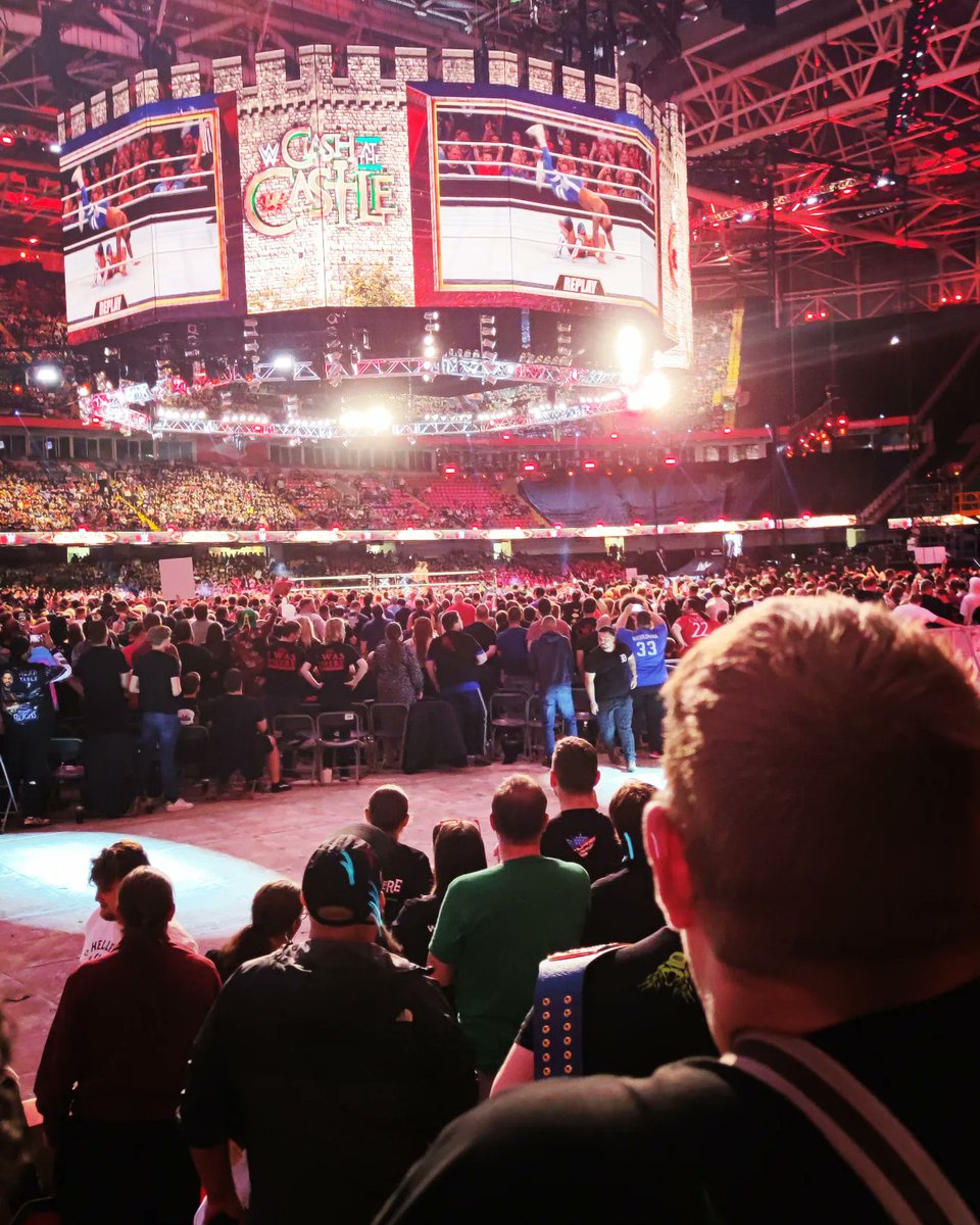 ben_dawber's tweet photo. A few snaps of the #WWE #PremiumLiveEvent from #Cardiff, #WALES!

I almost went deaf when @EdgeRatedR came out, unreal pop! I hope his Testicles are healed.
#wwf #wrestling #wrestler #princpalitystadium  #ppv #clashatthecastle #WWECastle #edge #ratedrsuperstar #lowblow #ballshot https://t.co/5GBlghrpMZ