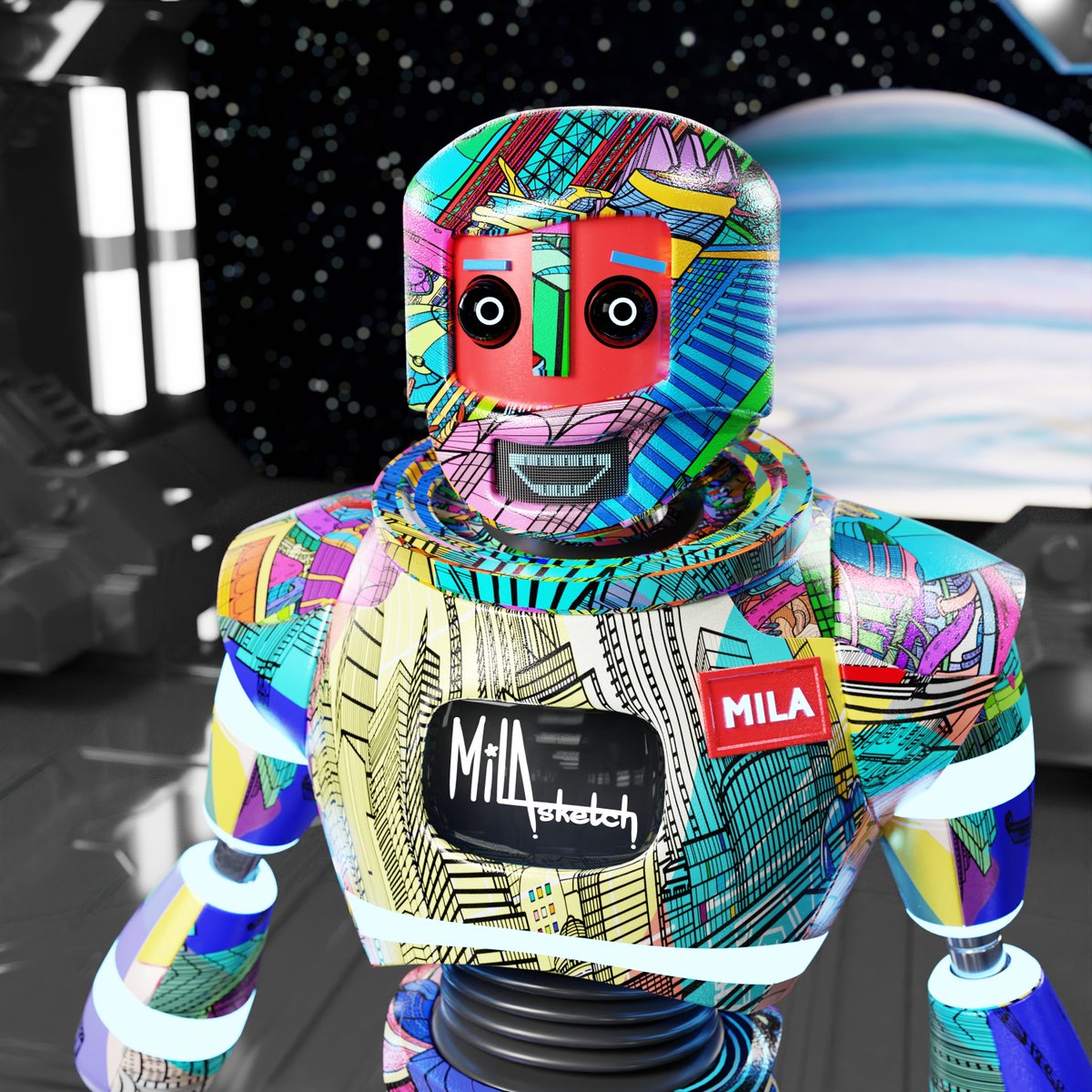 Astrobot Society (@astrobotsociety) on Twitter photo Honored to have collaborated with <a href="/AshleyMetroArt/">Ashley Metro</a> & <a href="/milasketch/">milasketch</a> for this collection 🔥
Special shout-out to our artist <a href="/dino_belli/">Dino Belli</a> 🎉 Honored to have collaborated with <a href="/AshleyMetroArt/">Ashley Metro</a> & <a href="/milasketch/">milasketch</a> for this collection 🔥
Special shout-out to our artist <a href="/dino_belli/">Dino Belli</a> 🎉