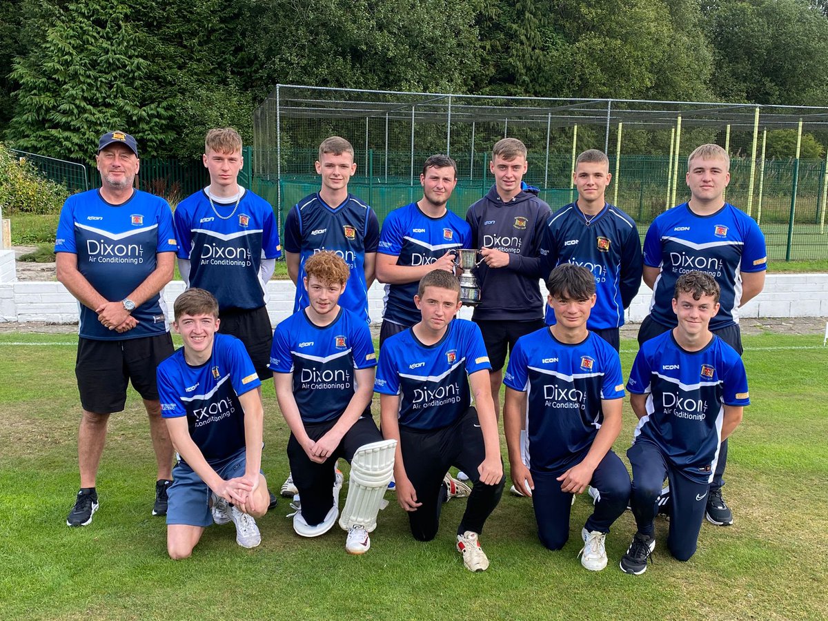 Westhoughton_CC's tweet photo. Congratulations to our U18s who sealed the league title with a win at Eagley earlier! https://t.co/sJx0badvWT
