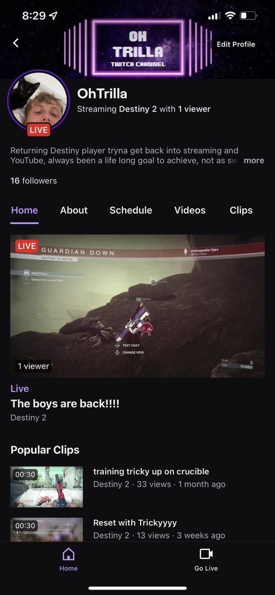 OhhTrilla's tweet photo. Live now!!! Raid starting soon!! https://t.co/7hd0ndGOPU https://t.co/OMZ8kAmJGl