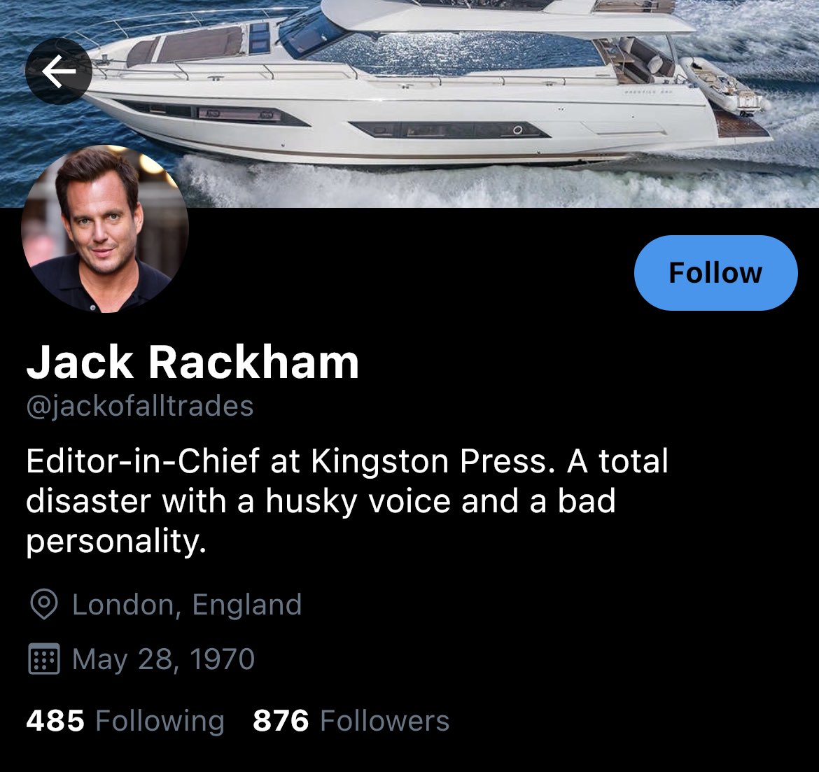 Jack's Twitter Bio