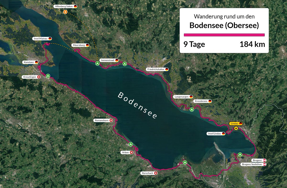 DaKaTotal's tweet photo. 🥾⛺️ 9 Tage, 184 Kilometer, 3 Länder 🇩🇪 🇦🇹 🇨🇭

Zu Fuß mit #Rucksack und #Zelt einmal rund um den #Bodensee!

Ein bisserl stolz bin ich ja schon! 💪😊 https://t.co/8UAzXD1yVU