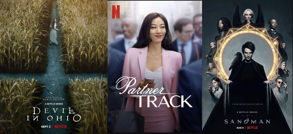 NetflixReporter's tweet photo. Top 3 #Netflix TV shows right now
🥇 Devil in Ohio 
🥈 Partner Track
🥉 The Sandman
#DevilInOhio #PartnerTrack #Sandman https://t.co/IE9xkD4ouk