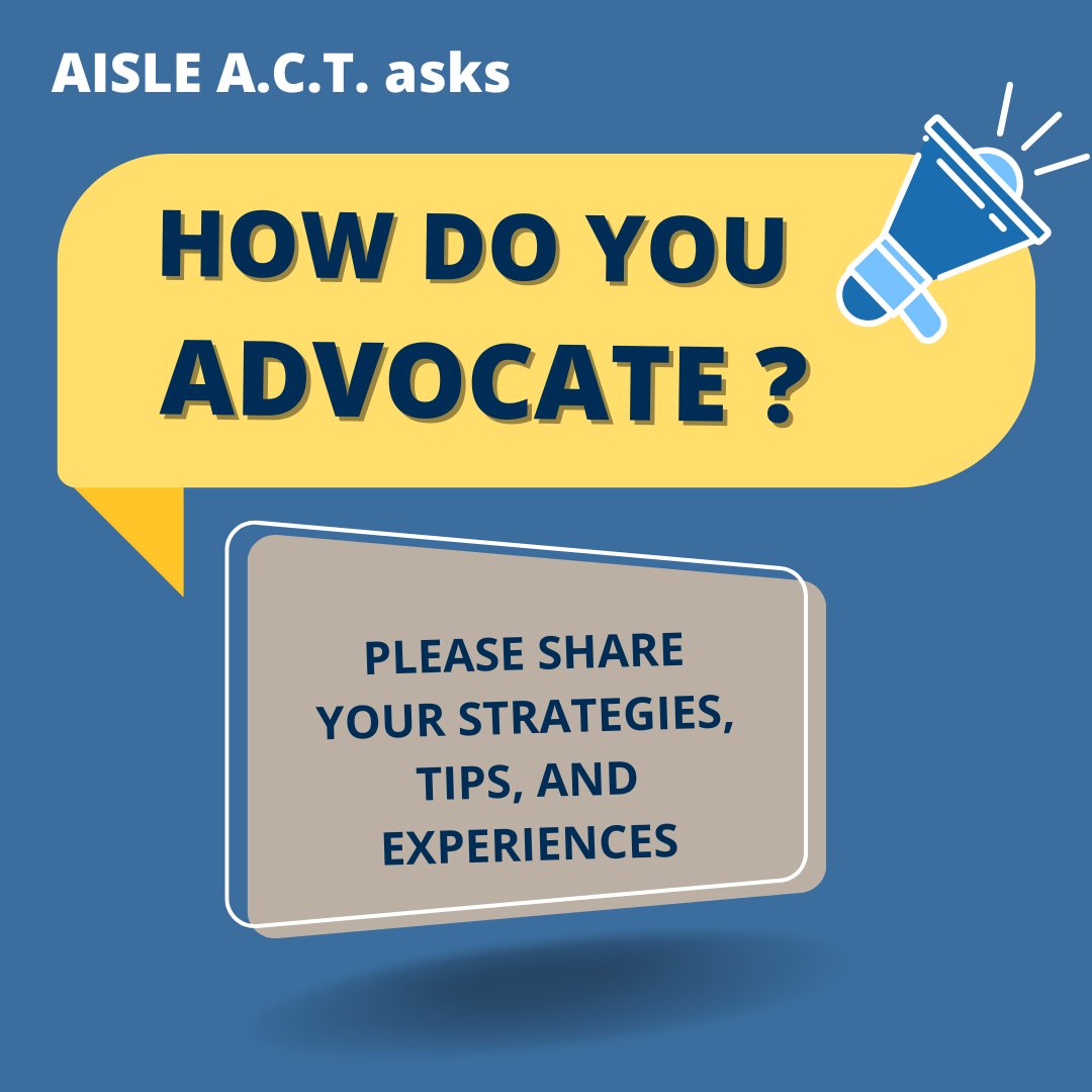 How do YOU advocate? AISLE wants to hear from YOU! 
AISLE may share your response at conference or in future publications/posts.
Reply and/or share your response via this Google Form: forms.gle/5Yy4jx4yQDBB6f… 
#AISLEd #AISLEd22