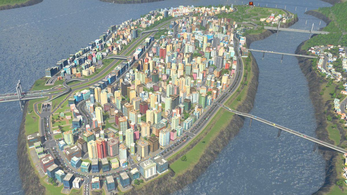 Architect611's tweet photo. Reached Capitol City in this episode of Cities: Skylines. https://t.co/EqRUHYfQ0B #CitiesSkylines #citybuilder #Simulation https://t.co/UX7GoLEGOs