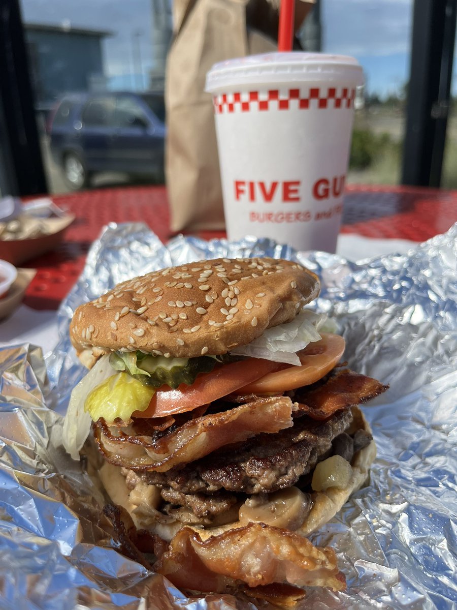 Five guys never disappoints 😂