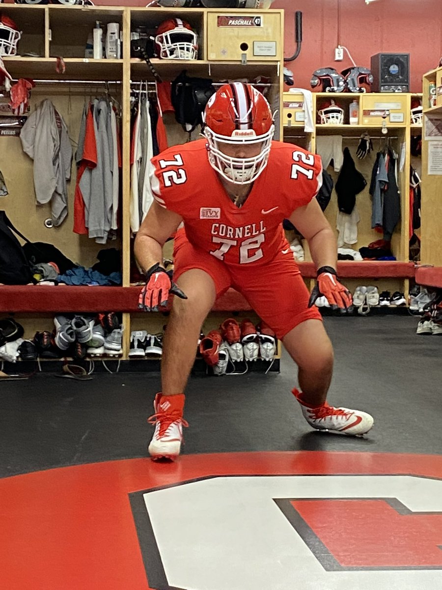 kjfaucher's tweet photo. BIG thank you to the entire @BigRed_Football brotherhood for making me feel so at home during my amazing official visit this weekend. Cornell truly is a very special place. GO BIG RED! @SeanCascarano @CUCoachArcher @coachvips @CoachBhakta @Tcaldwell_59 @Fifthandoak @hwfootball https://t.co/khzA24E74V
