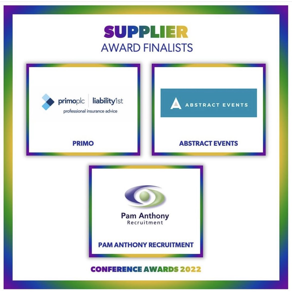 We are so happy &amp; proud to be announced as an official finalist for
"Supplier of The Year" at The DSA Conference Awards ⭐️ Many thanks to the all the team at The DSA #Events #Finalist #Eventprofs #Awards 🥂🎉🏆