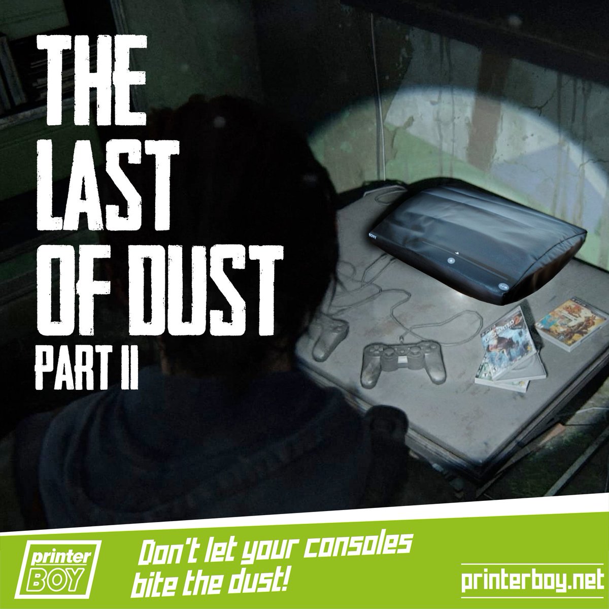 ThePrinter_Boy's tweet photo. Virus, demons or mushroomsโฆ There isnโt a zombie-apocalypse scenario able to stand a chance against a console protected by a https://t.co/sLiBxYW3Cs Dust Cover. Get yours and secure the future of your gaming consoles, even when yours isnโt...
#consoleprotection #gaming #tlou https://t.co/SjIVAQXkHW