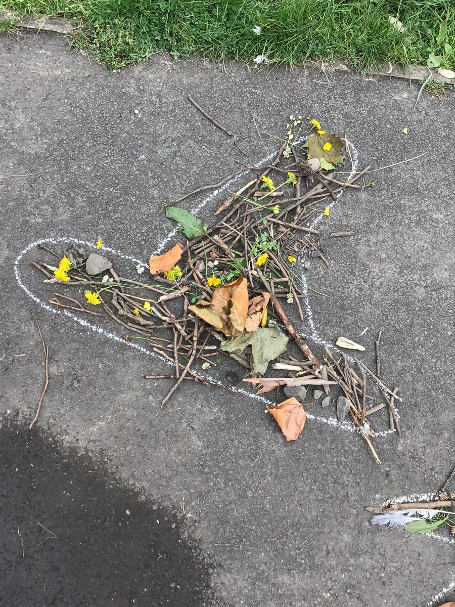 MrsRiceTeacher's tweet photo. More fun and collaborative learning during our Hear Say Play Write focus of “Room on the Broom”. The children gather materials from the environment to recreate key objects from the story #HearSayPlayWrite #ClydePlay #ClydeLiteracy #ClydeOutdoor @ClydePrimary @WightLea https://t.co/IolYWildhH