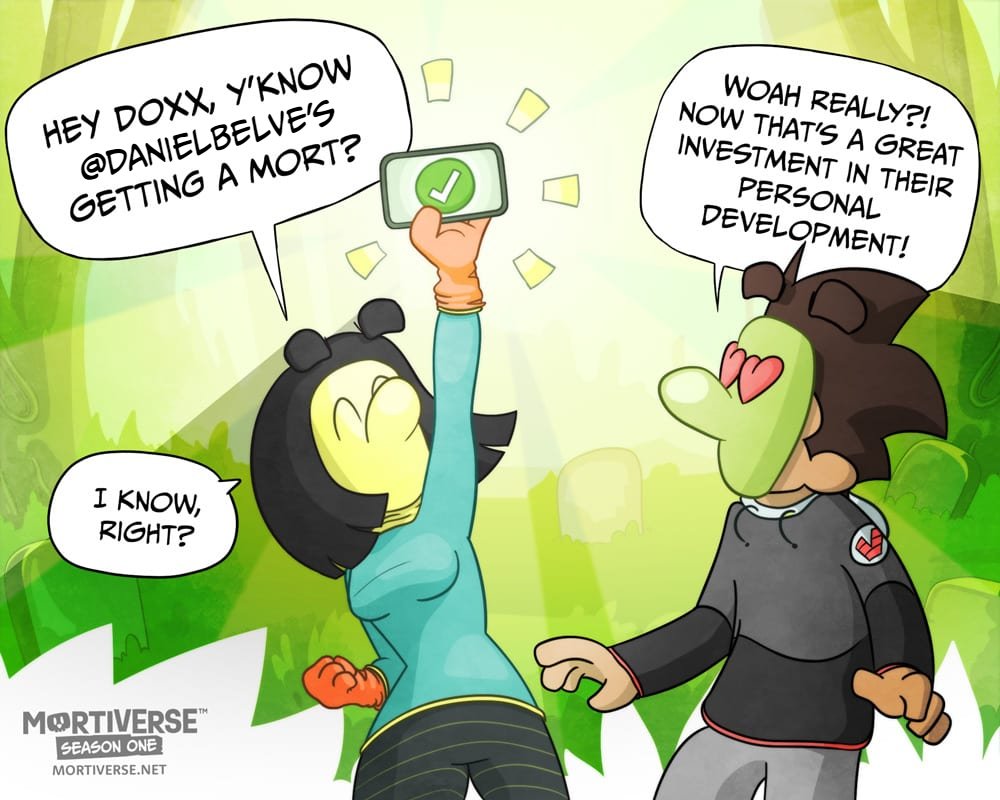 DanielBelVe's tweet photo. Guess who made it into the #mortlist, I'm so happy!!!, we still have a lot of work to do!! @Mortiverse @jarnnft https://t.co/HeWl67rTmK
