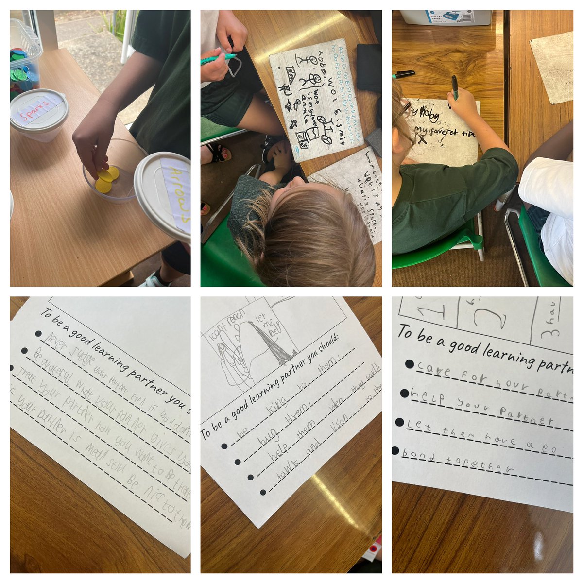 We had a brilliant first day in Rose class today! We got to know each other by writing quiz questions and thought about the traits of a good learning partner. It was great to see lots of our school values being shown around the classroom too! 😊🌹