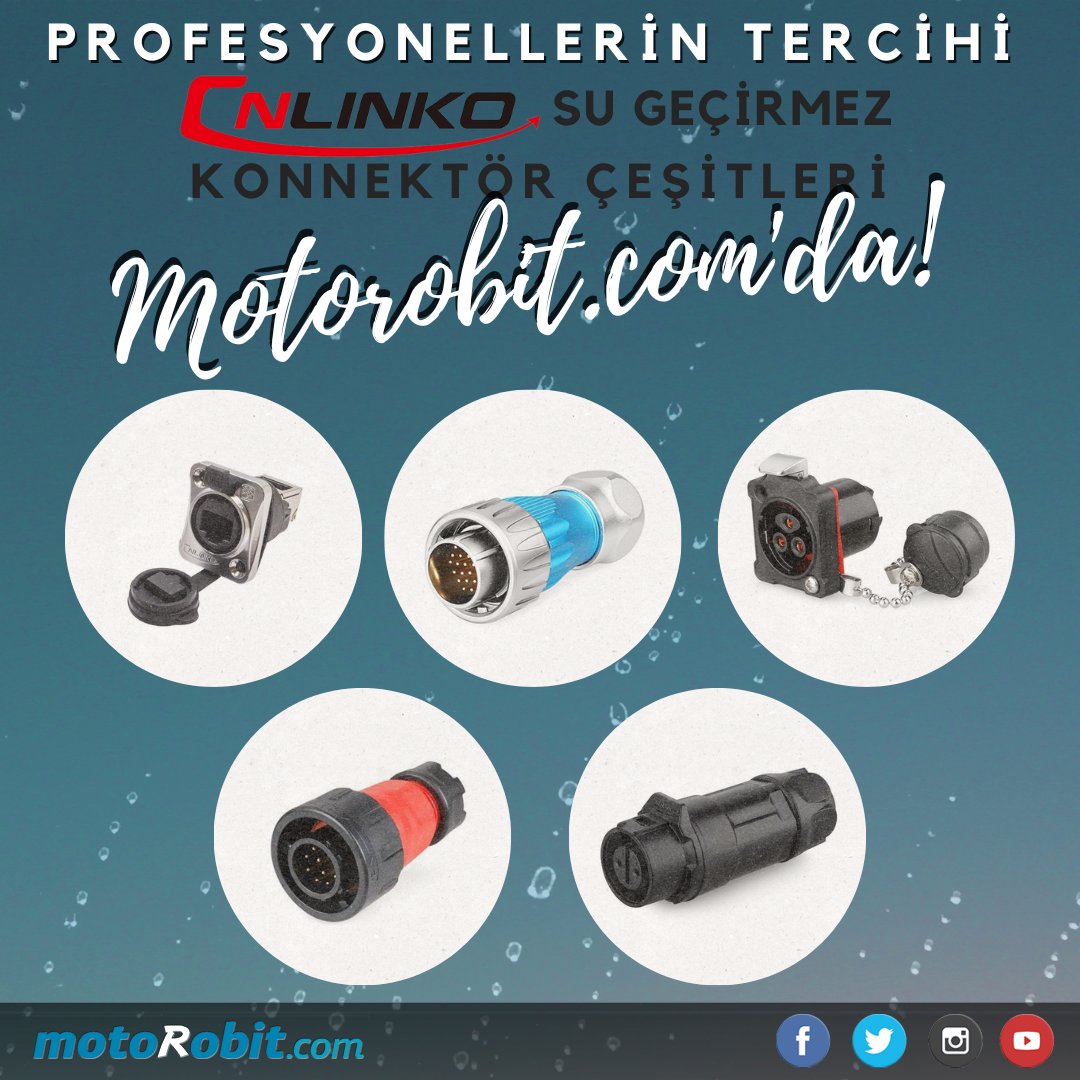 Profesyonellerin tercihi CNLİNKO marka su geçirmez konnektör çeşitleri Motorobit.com'da! 💦
#sugeçirmez #connector #cnlinkoconnector #cnlinko #motorobit #electronics #konnektör #konnektor #professional