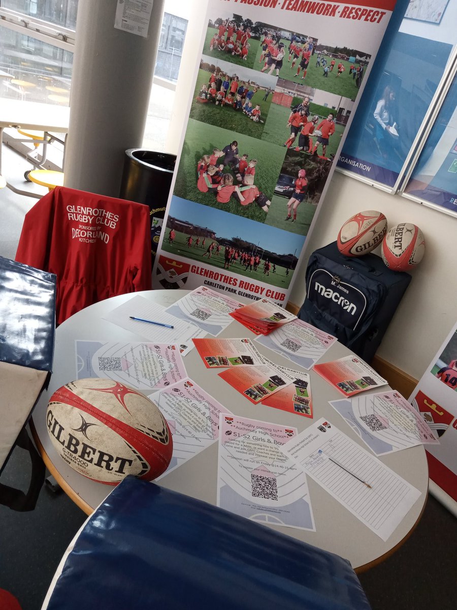 So excited to be <a href="/AuchmutyHS/">Auchmuty High School</a> talking to S1-S2 boys/girls about our rugby program. 18 pupils 🚸 signed up for Fridays kick off, I'll be on Main Street again at lunchtime so please say hello. 🏉 Thank you to <a href="/FifeActiveSch/">Fife Active Schools</a> for all their support. <a href="/scotrugbycoach/">Scottish Rugby Game Development</a>