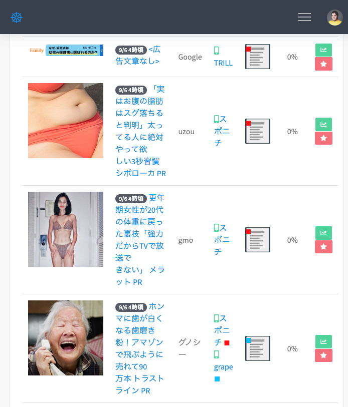 hal212223's tweet photo. 全国のアフィカスを助長させるツールを作ってしまった…

アドネ掲載のクリエイティブ、URLが見れるので売れ筋案件が丸裸になって今後はTiktokやYoutubeの動画広告も対応予定

使いたいアフィカスやメーカーさん、代理店さんいますか？

リツイート多かったら公開します。 https://t.co/CcIKaczRdJ