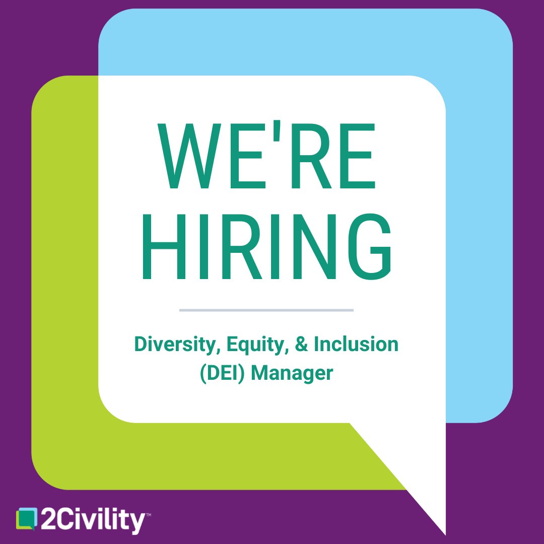 palmerlaw's tweet photo. Seeking a passionate #DEI leader to join the @2CivilityOrg team. We have several existing programs that promote positive changes in diversity in the legal profession, and the motivation as a team to build even more. Please reach out or share this! #hiring https://t.co/ksgCw3N9N1 https://t.co/746NnaPkuh