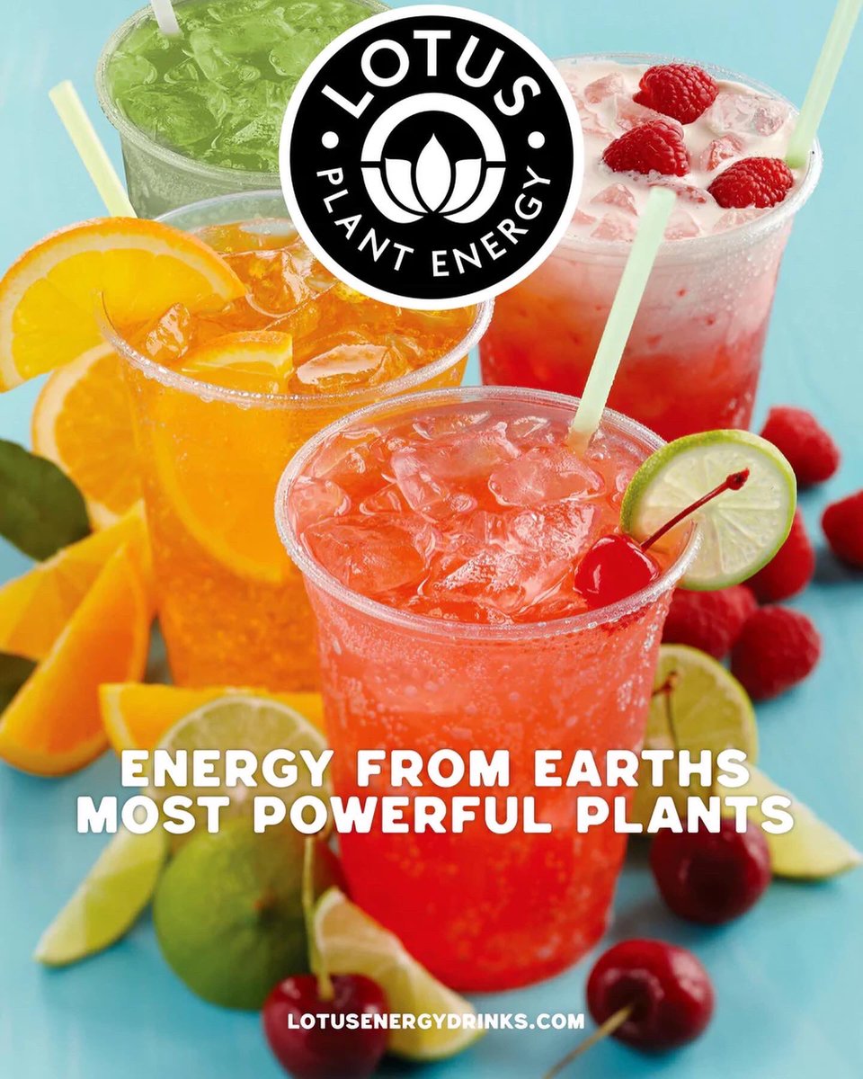 Starting tomorrow we will have Lotus Energy Drinks available. Come on by and try this plant based energy!!