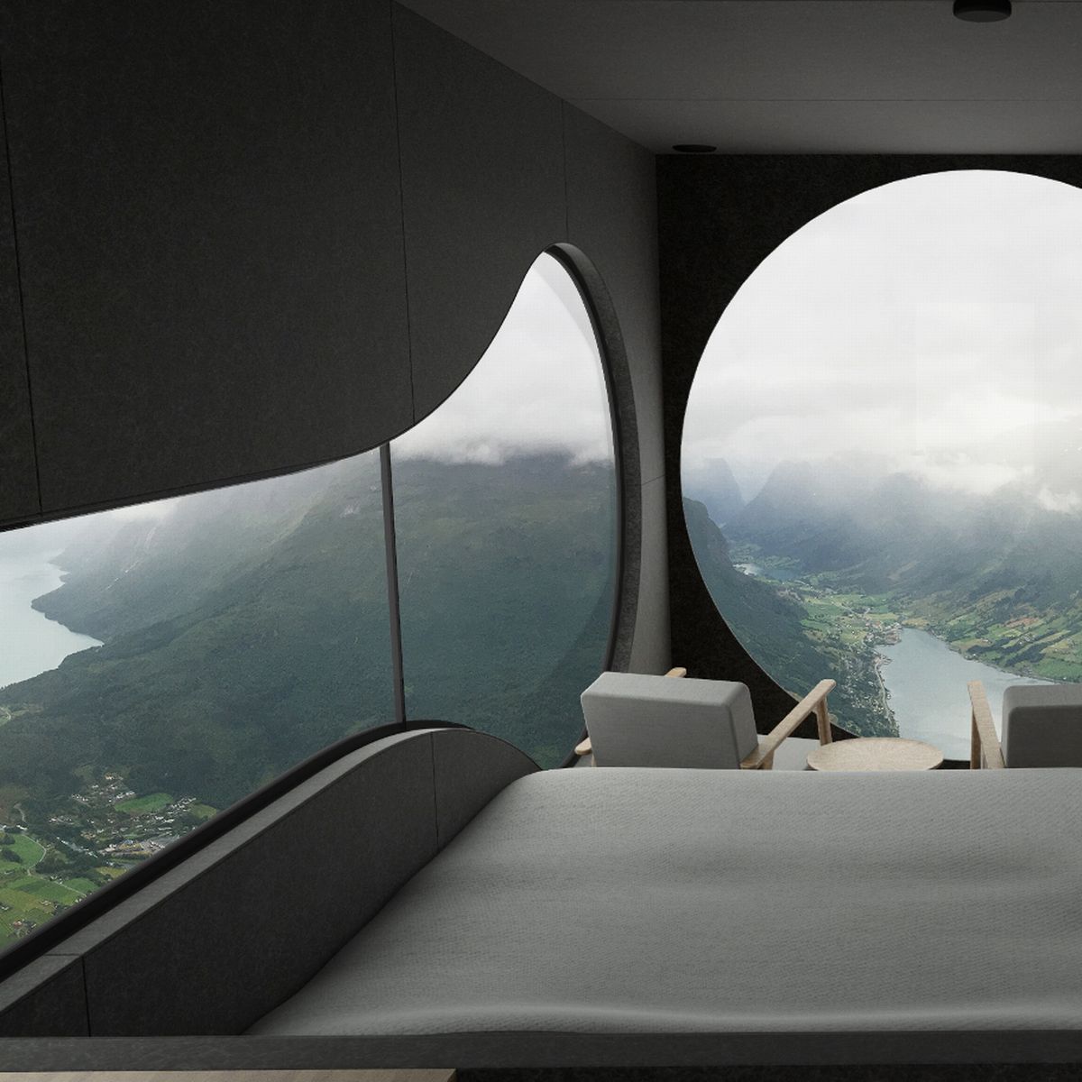 NUENORDIC's tweet photo. Want a birds eye view? Take your pick from these stunning rooms. 
https://t.co/UEdOdLCYNC @visitnorway &amp; the recently unveiled Bjarke Ingels Treetop Hotel Room in #Sweden with 350 Bird Houses. The Biosphere is designed to help increase the bird population in the Swedish woods. https://t.co/e6mqo2pbJv