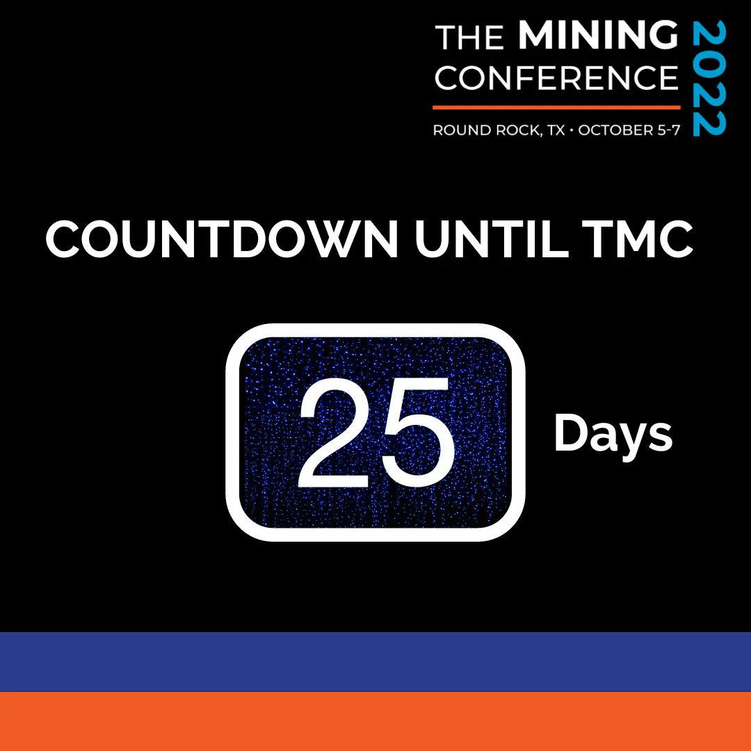 MiningWithBrad's tweet photo. The Count down is ON!
25 Days..Are you ready?
We have a special code for the day if you missed our post this morning!
@MiningConf
#cryptocurrency #bitcoinmarket #cryptolifestyle #cryptomarket #bitcointrade #bitcoin #cryptocurrencycommunity #theminingconference https://t.co/ihgMzc5YEe