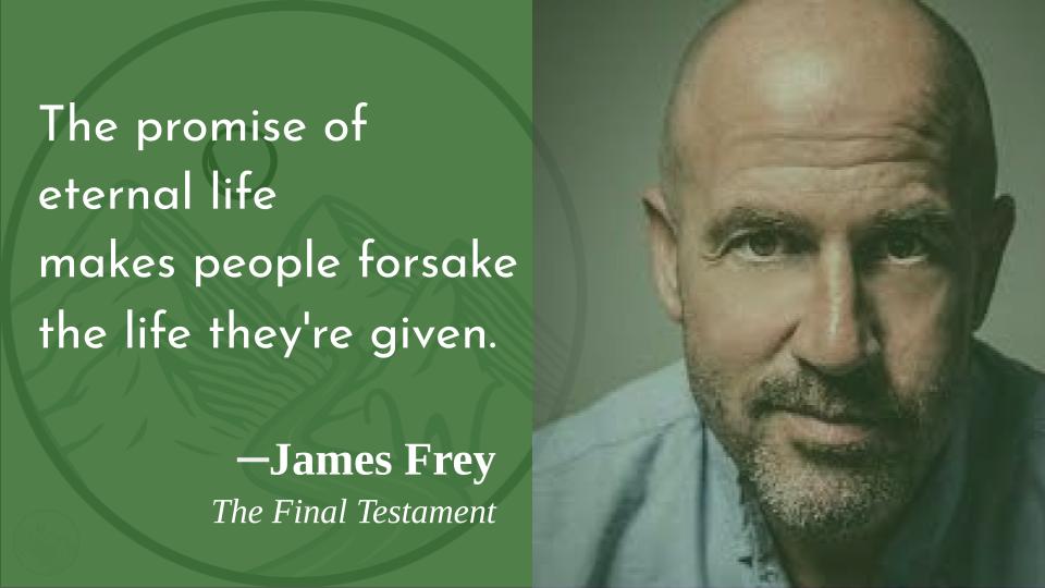 If it is a promise, this effect is a likelihood!
Happy birthday, James Frey! 