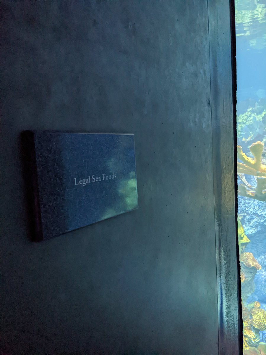 I may be confident but I'm not "Legal Sea Foods sponsoring the New England Aquarium" confident.