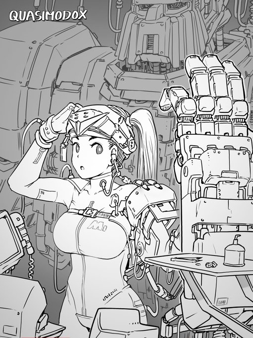 Pilot Mika tests prototype Gief-01. 

Grapple power fully open! 