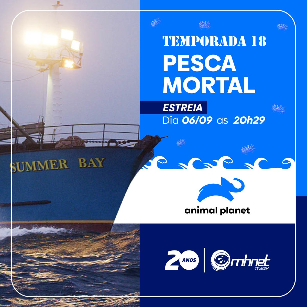 As aventuras e perigos em alto mar voltaram! 🐙🦀

Liga agora no Animal Planet que está começando 📺

#mhnet #pescamortal #animalplanet #directvgo