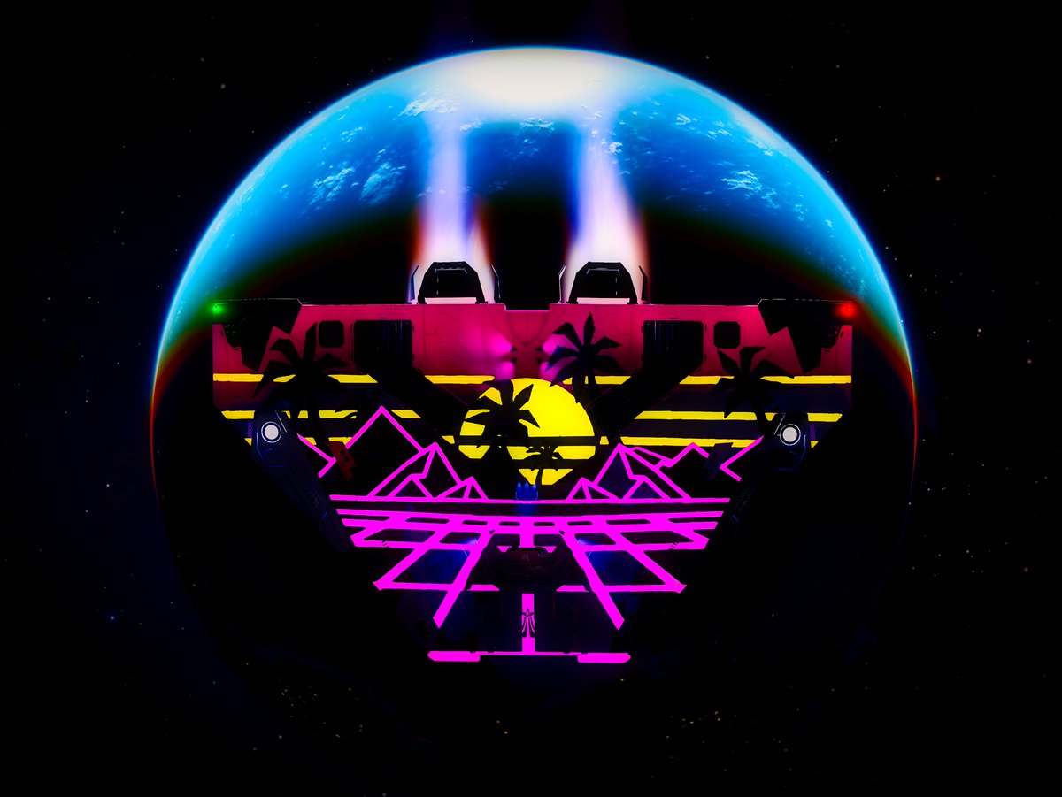 CmdrVex's tweet photo. Manoeuvres in the Dark
#EliteDangerousOdyssey #VirtualPhotography #gamingphotography #Earth #80s #spacesim #retro https://t.co/wEOYAh9oZf