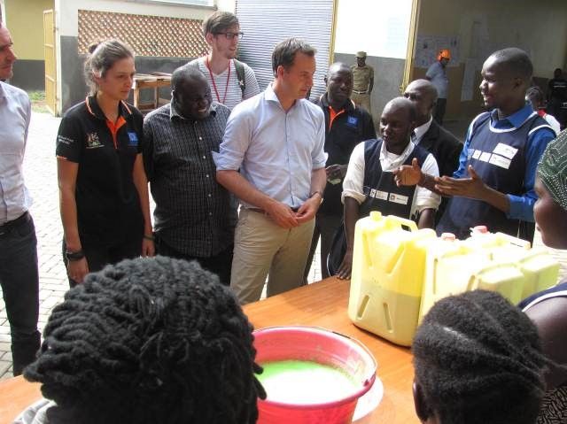 QECL_LTD's tweet photo. @QECL_LTD Hosting Prime Minister of Belgium H.E @alexanderdecroo when he was monitoring Business Skills Trainings for South Sudanese Refugees in West Nile in Uganda accompanied by Agnes Ammeux Intervention Field Manager Karamoja Region  interacting with @Opul2Opul.
#TBT https://t.co/rqdDFoz2sl