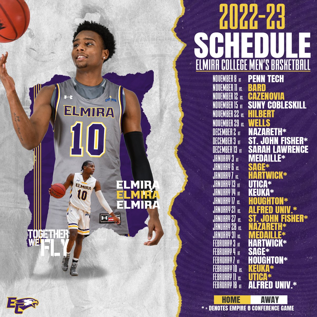 ECSoaringEagles's tweet photo. Casey McGraw Releases 2022-23 Men's Basketball Schedule on Monday Afternoon

📰:https://t.co/S4U7dqouzr

#TogetherWeFly #FightOn4EC #ElmiraProud https://t.co/SAtWmHB7ps