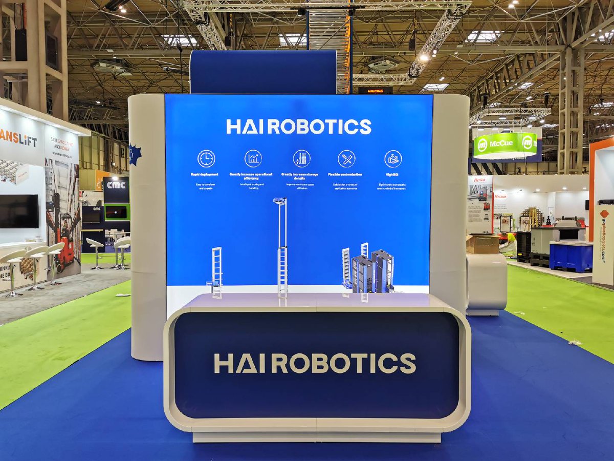 HaiRobotics's tweet image. See you all tomorrow at @IMHX 2022 🙌
Don't miss the debut of our local UK team and our Autonomous Case-handling Robot (ACR) systems
🗓️ 6-8 Sep 2022
📍 Booth 5C70
📌 NEC Birmingham, UK
Register
registration.gesevent.com/survey/1z0brre…
#imhx2022 #hairobotics #automation #warehouse #ecommerce