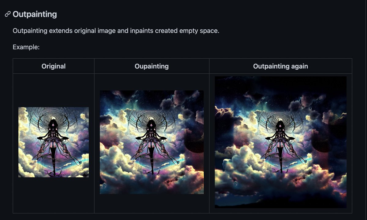 _akhaliq's tweet image. Stable Diffusion web UI with Outpainting, Inpainting, Prompt matrix, Upscale, Textual Inversion and many more features

github: github.com/AUTOMATIC1111/…